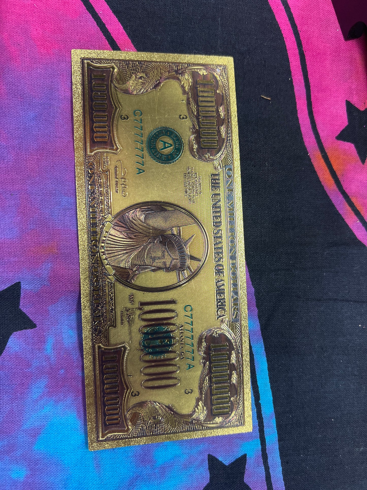 Billete de la suerte 1,000,000