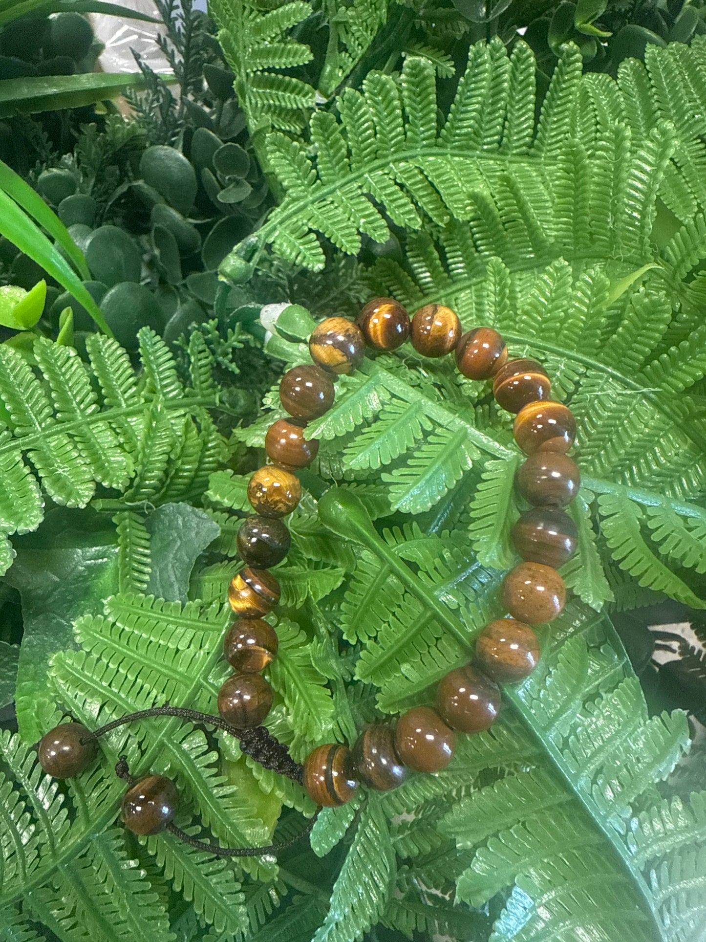 Pulcera ojo de tigre de bola grande de hilo