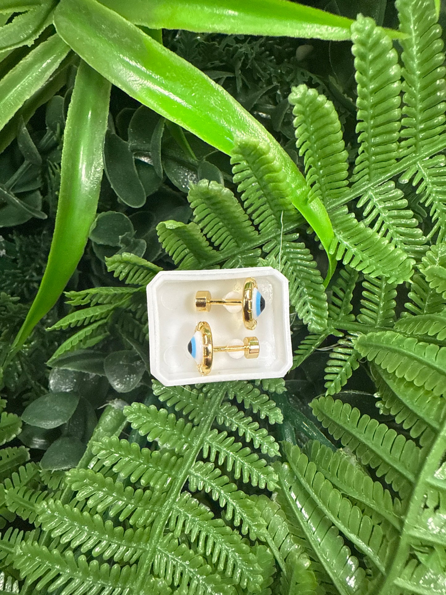 Aretes Oro Laminado Ojo Turco