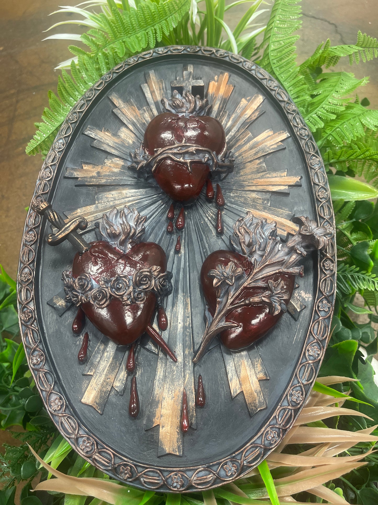 Corazón Sagrados de Jesus Maria y José #C