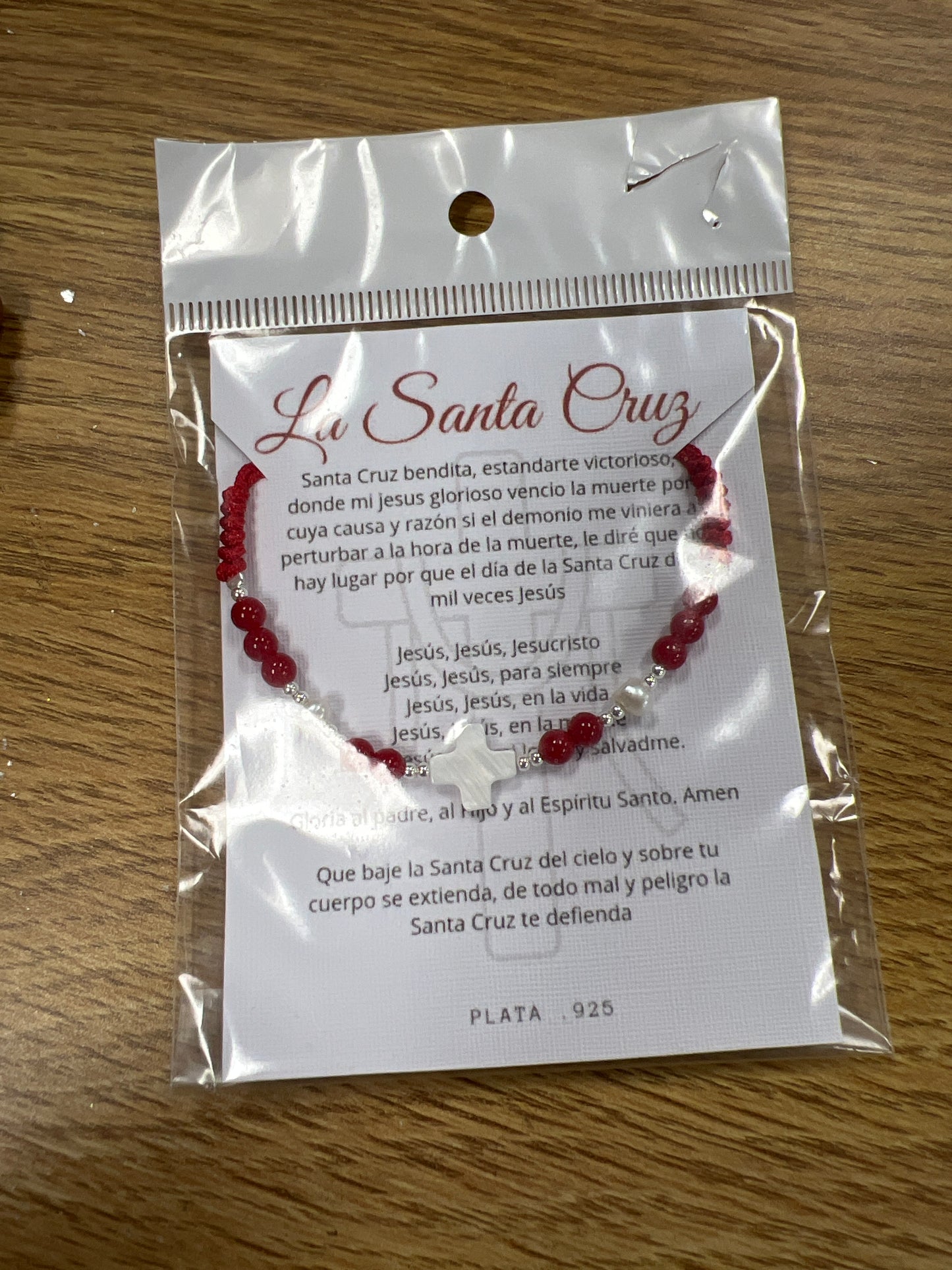Pulsera la Santa Cruz plata 925