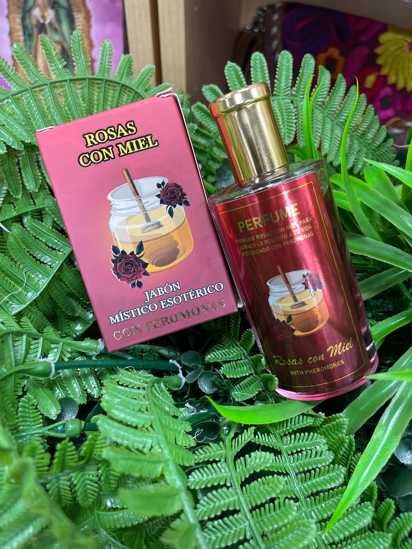 Perfume y Jabón Rosas con Miel