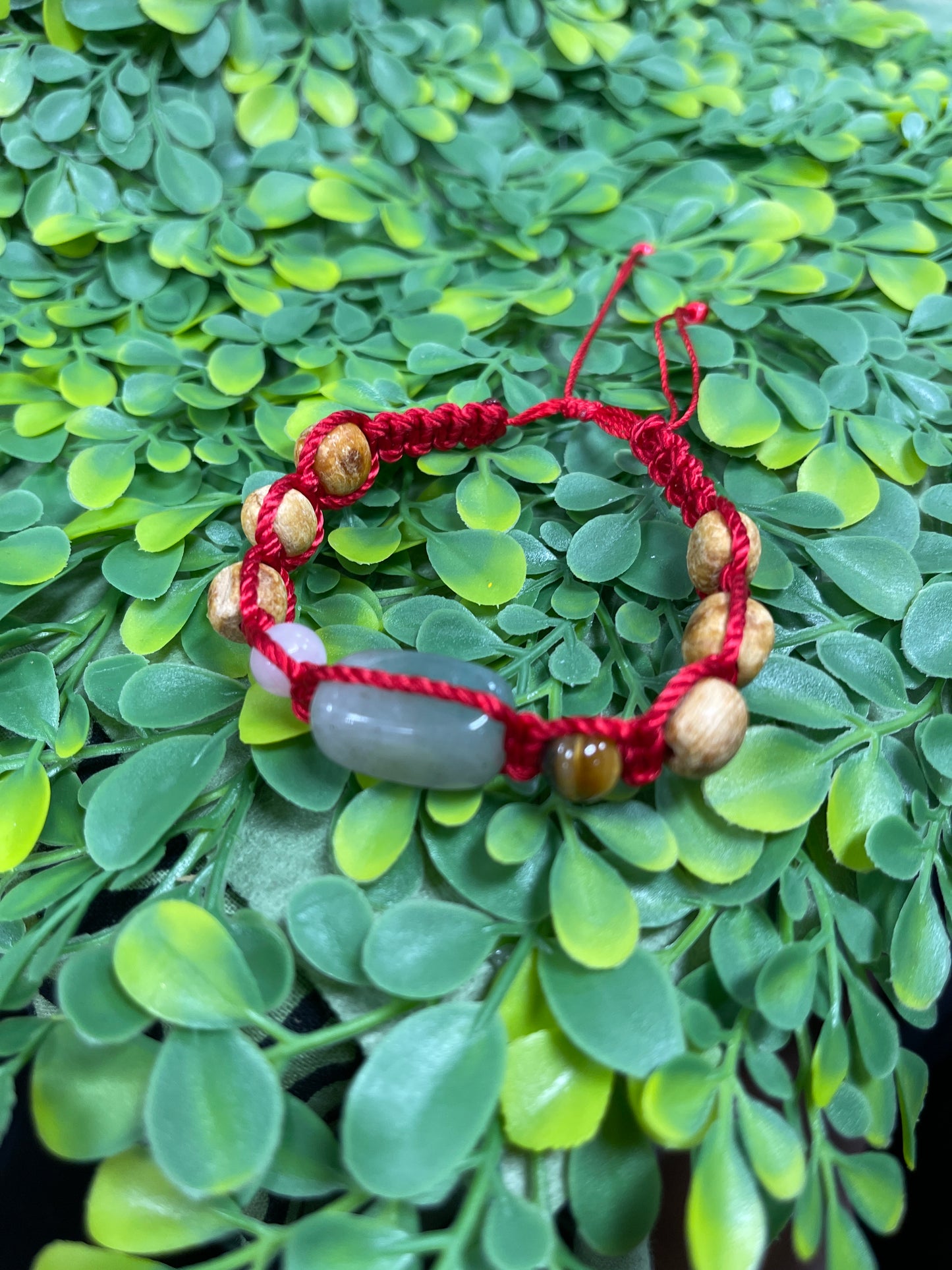 Pulsera Palo Santo y cuarzo Aventurina