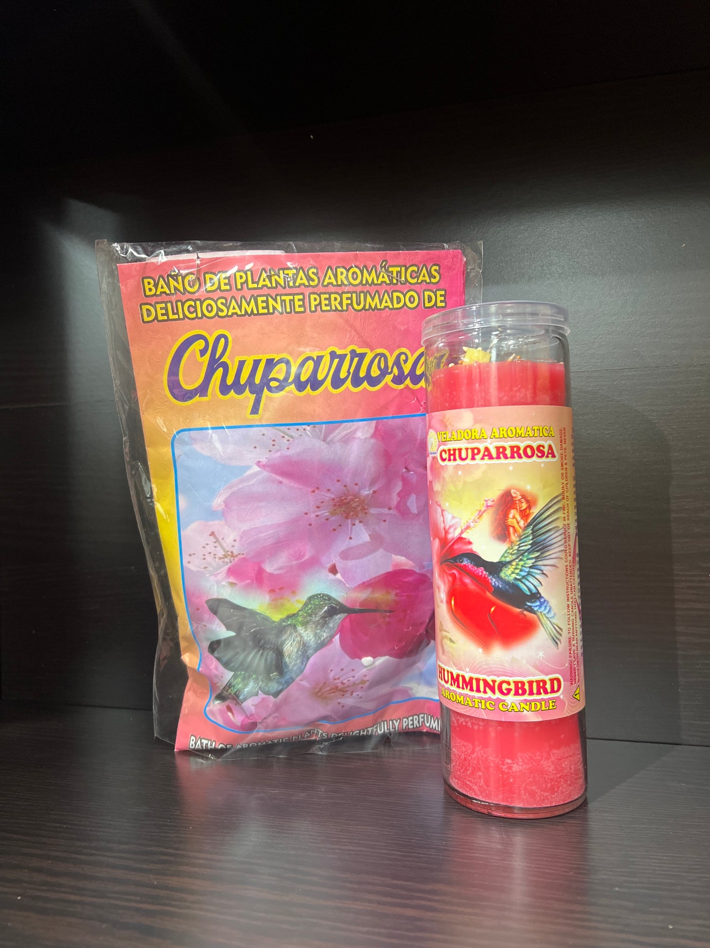 Veladora y Baño de plantas Chupa Rosa