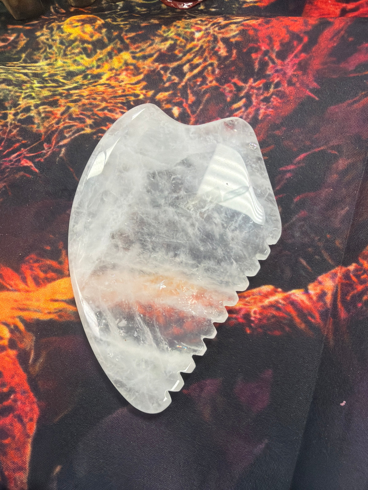 Guasha de cuarzo Cristal