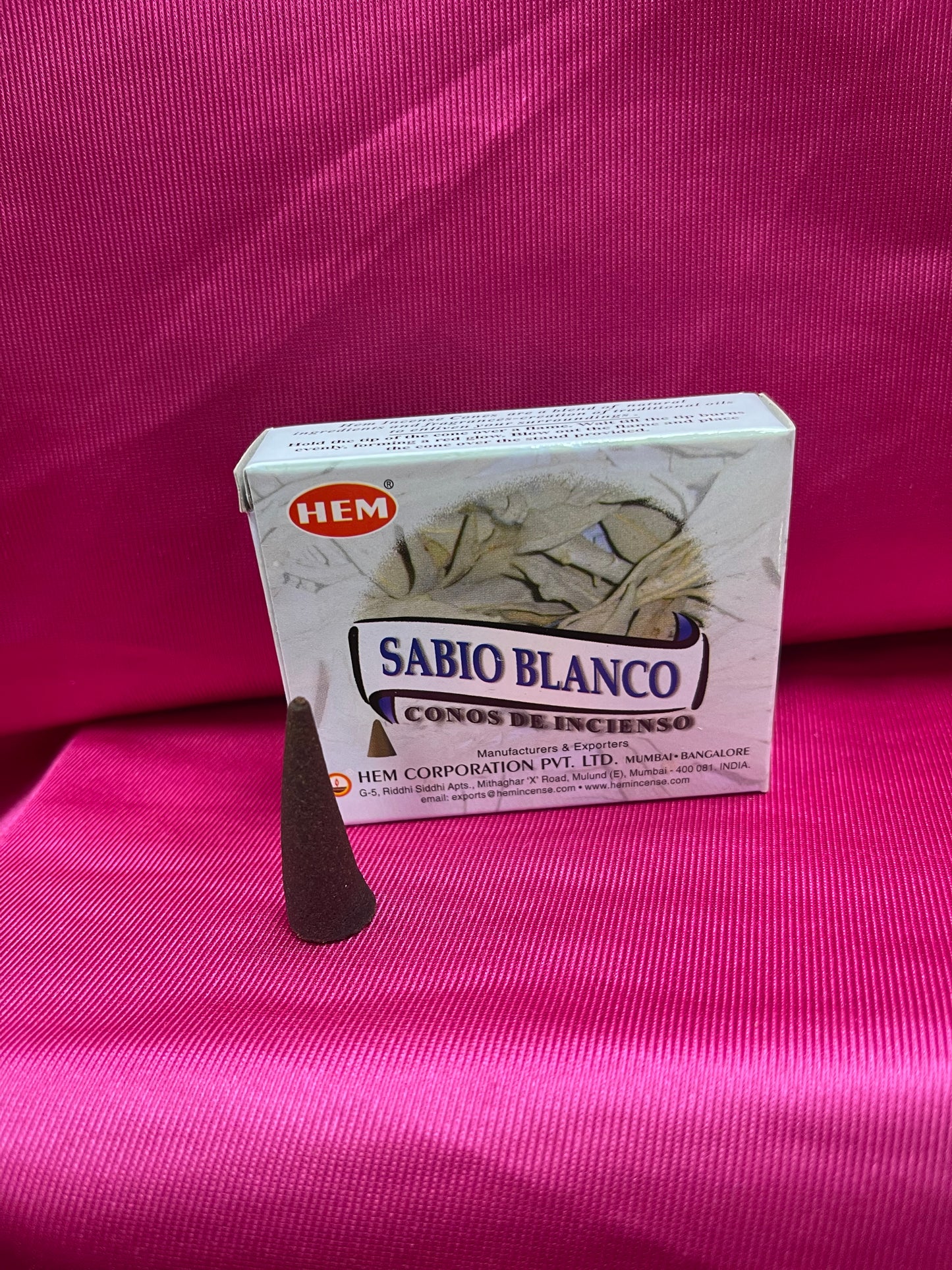 Incienso salvia Blanca cono