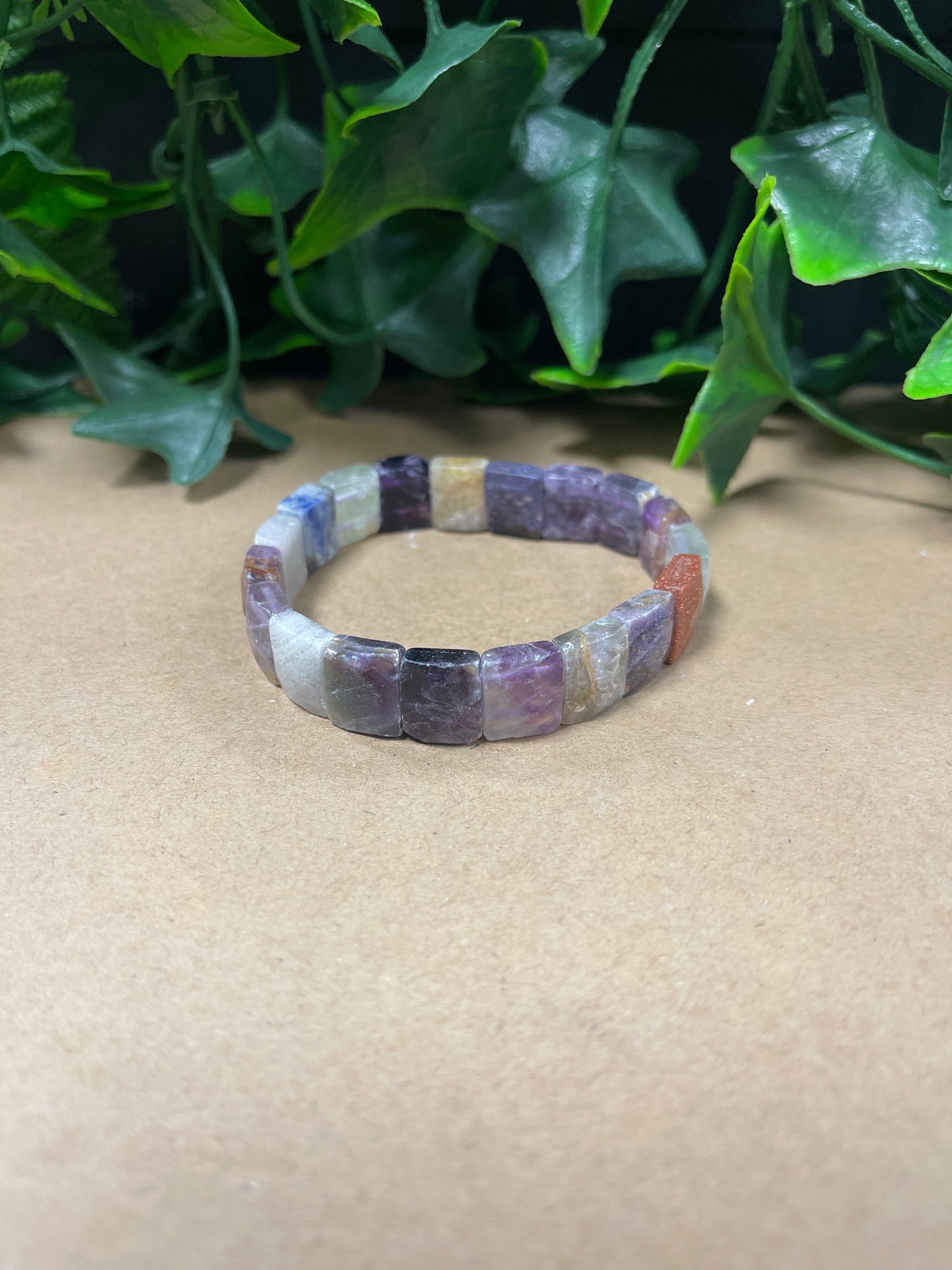 Pulsera cuarzo Mixto cuadrada