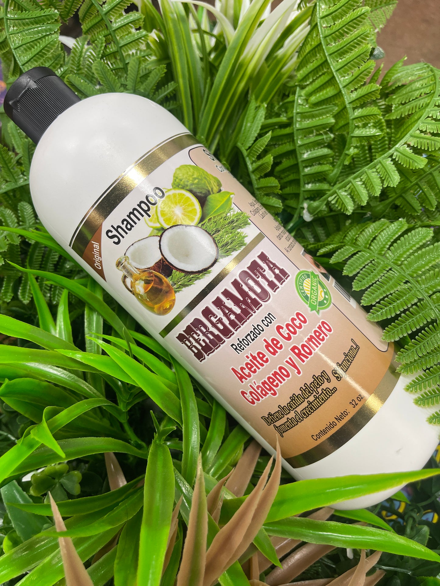 Shampoo Bergamota con Aceite de coco