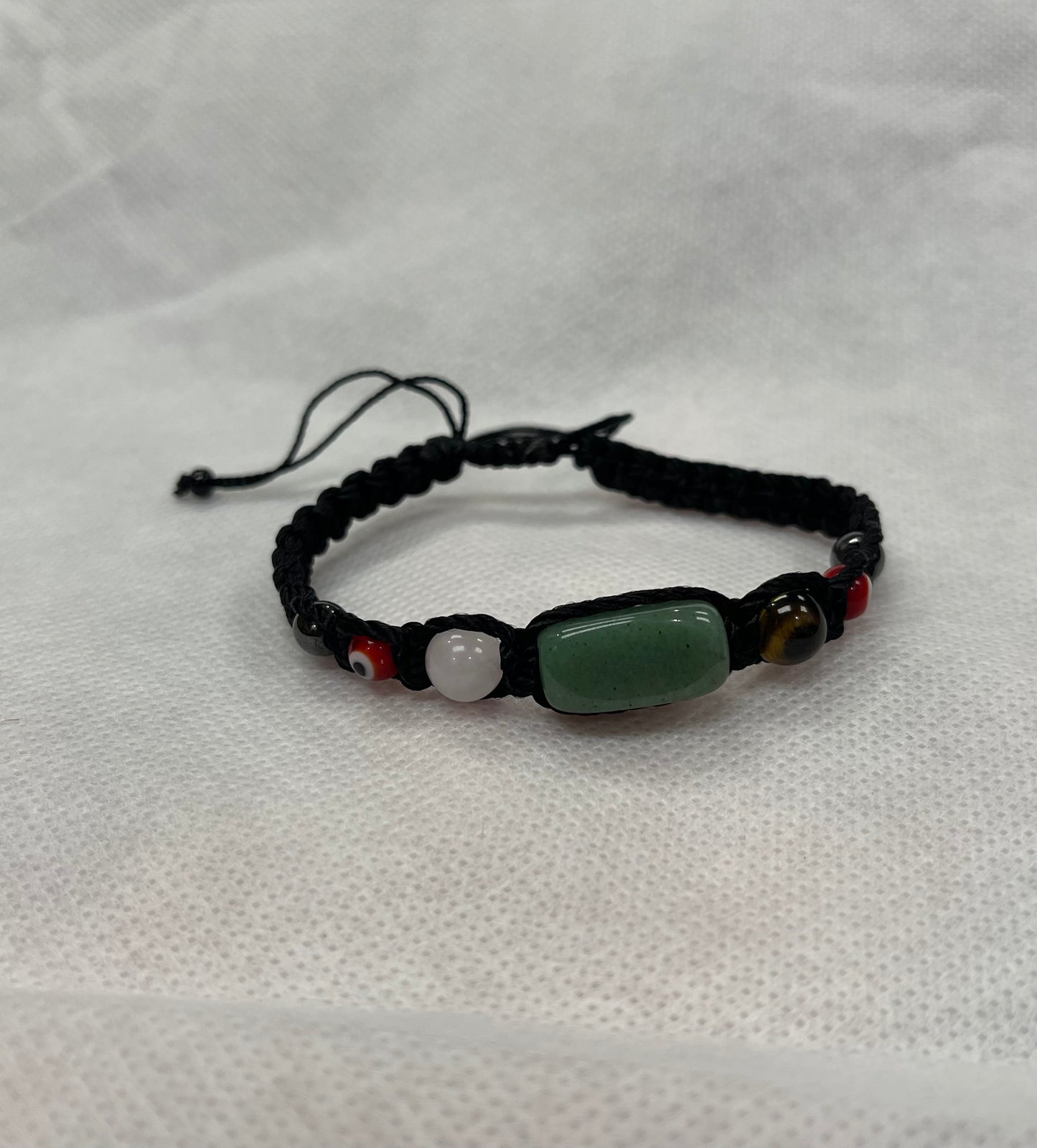 Pulsera 5 protecciones Hilo negro cuarzo Aventurina