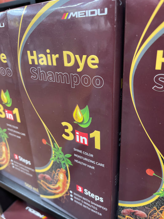 Shampoo 3 en 1 color Rojo Vino Obscuro