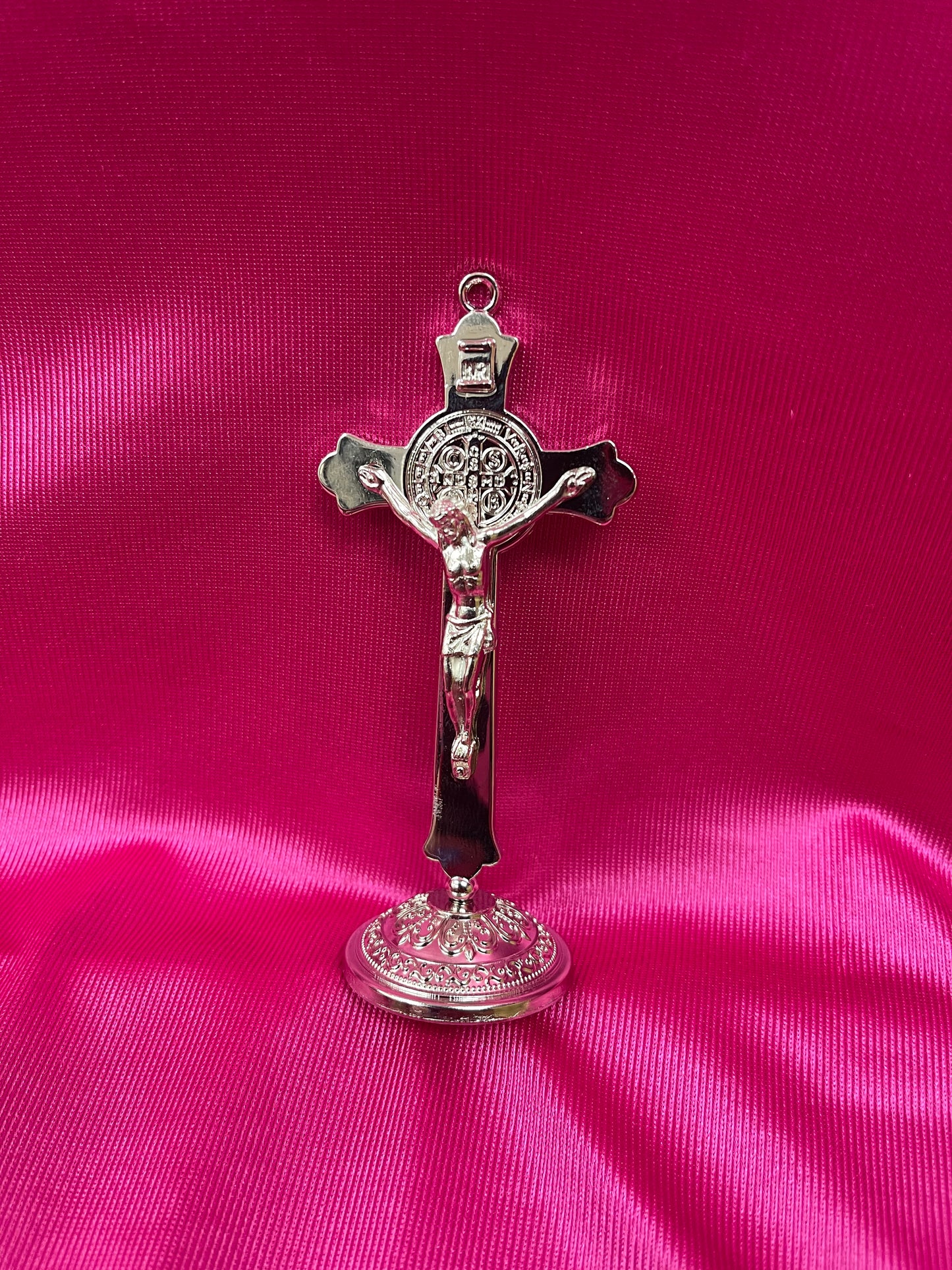 Mini crucifico color plata