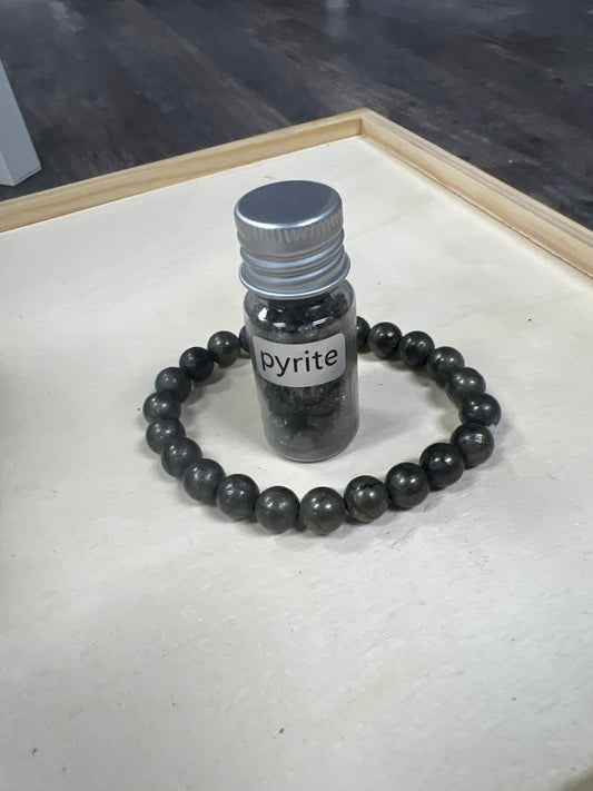 Especial pulsera  cuarzo Pirita y piritas