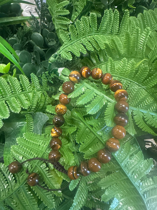 Pulcera ojo de tigre de bola grande de hilo