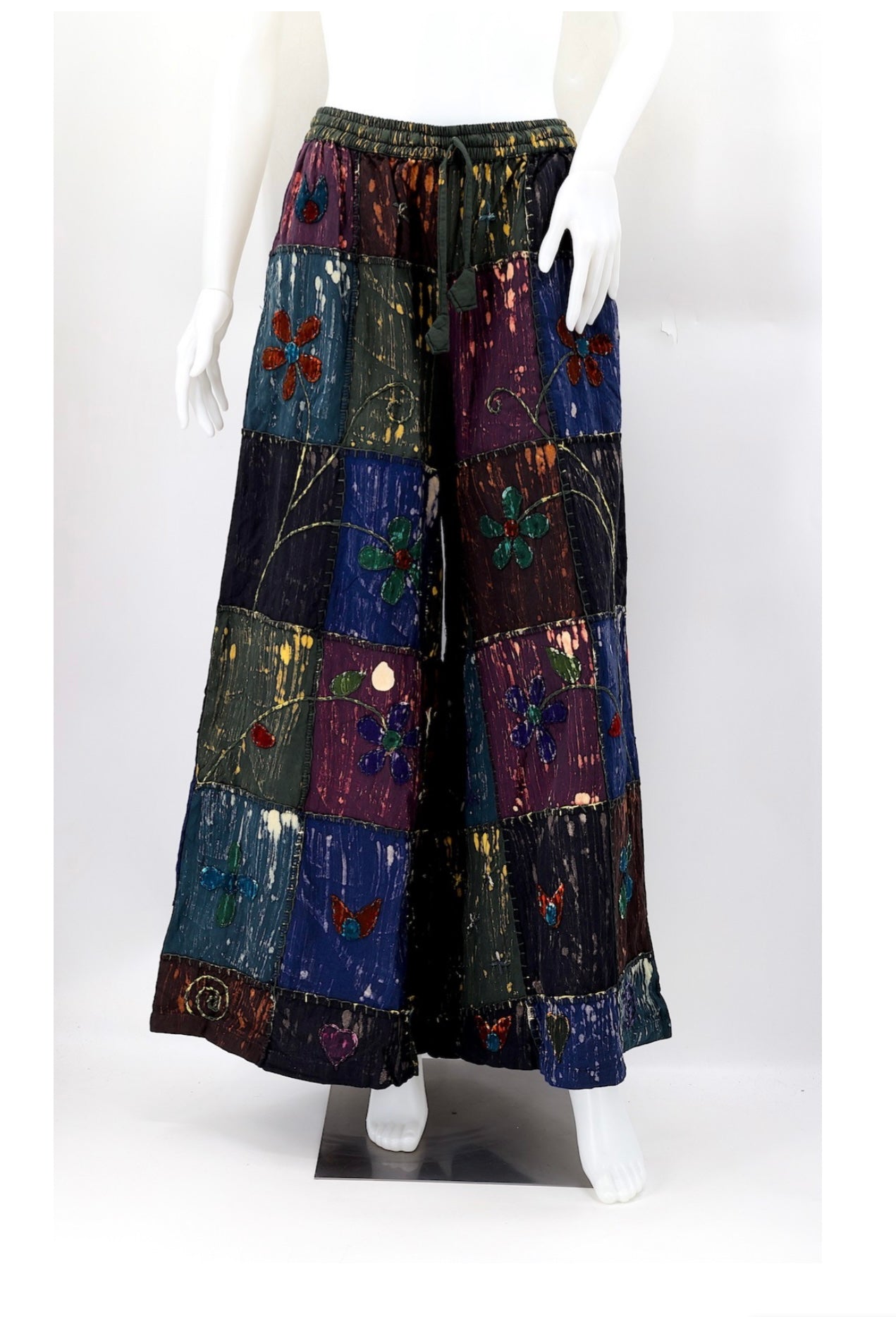 Pantalón con flor tejida talla Uni talla