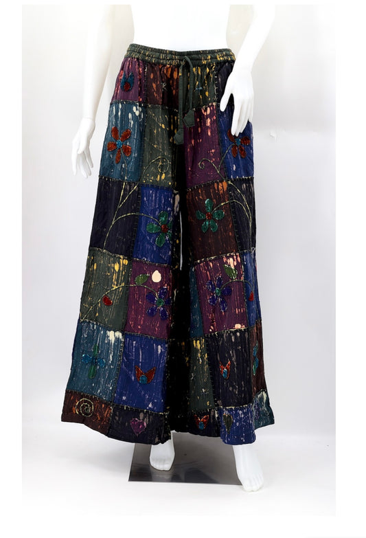Pantalón con flor tejida talla Uni talla