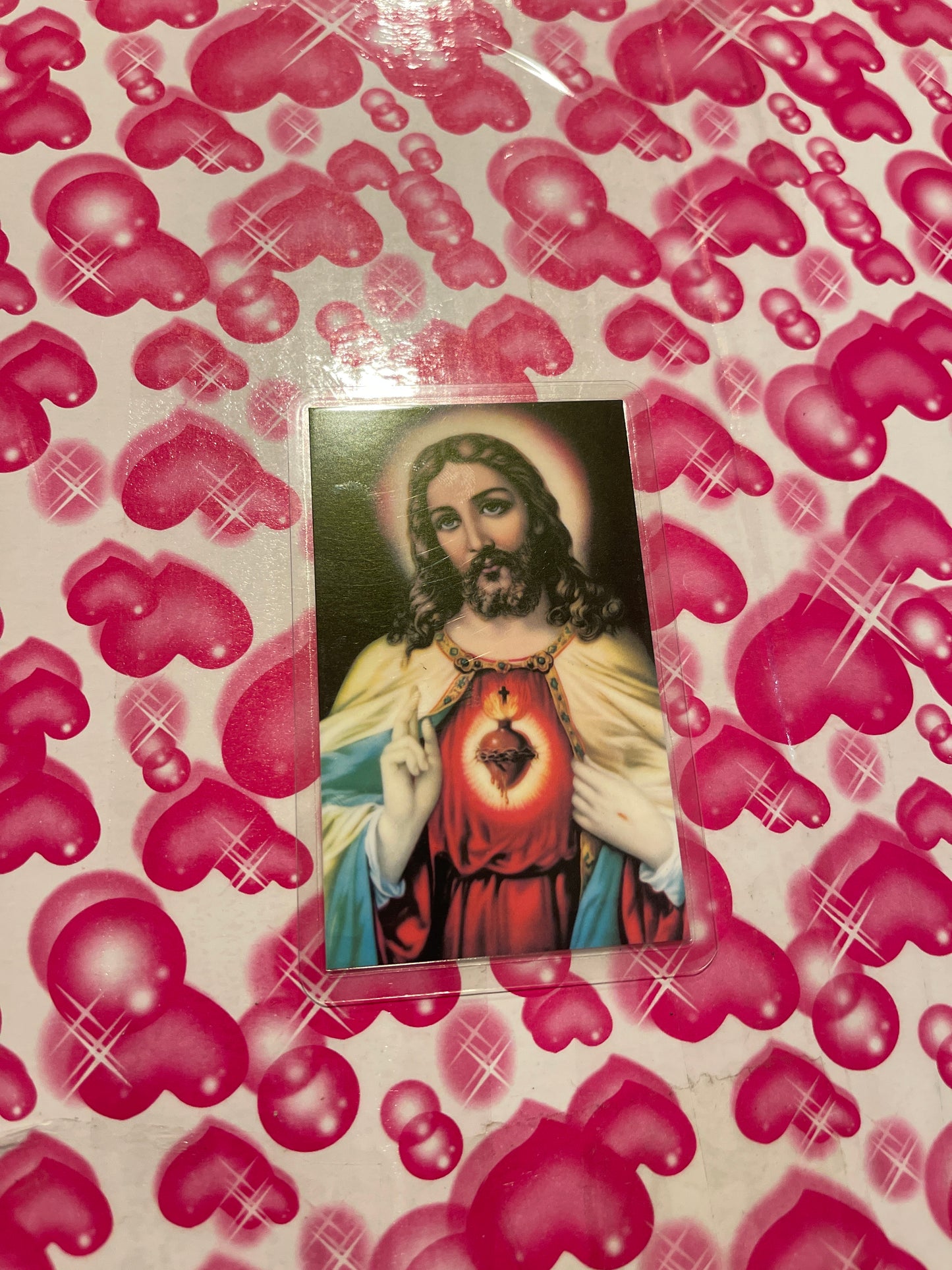 Oración de Sagrado Corazón de Jesús para cartera