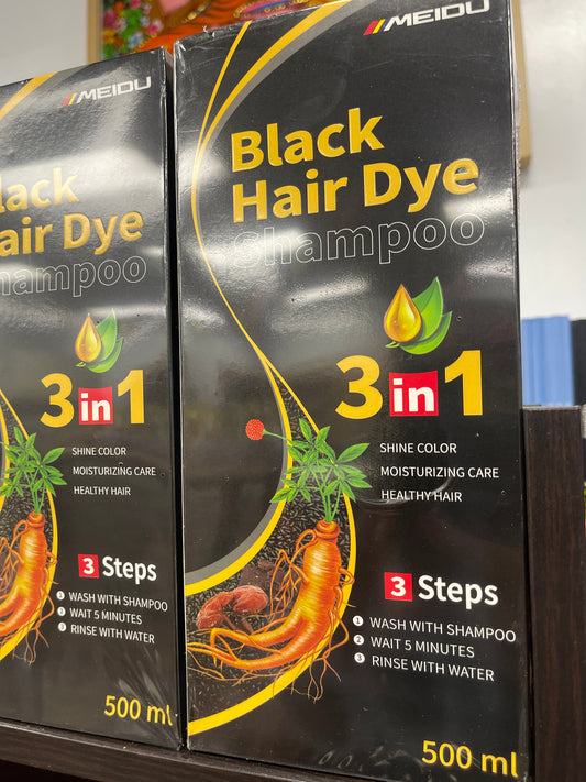 Shampoo 3 en 1 color Negro