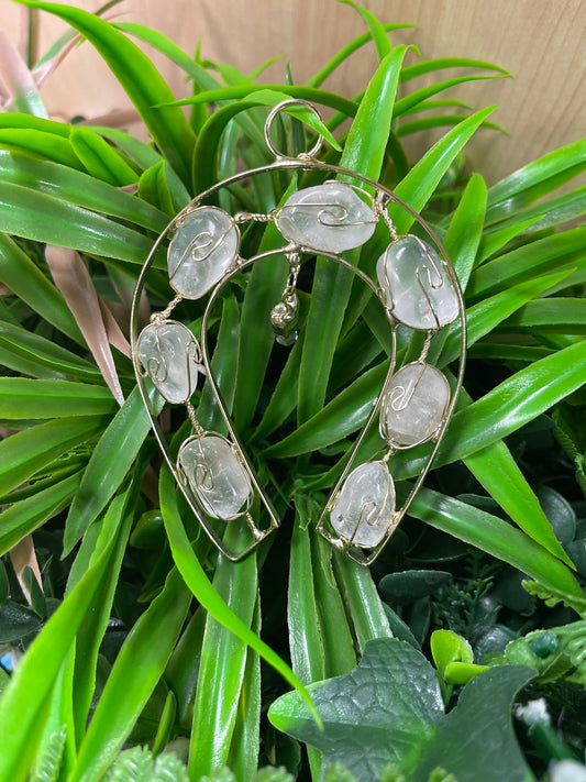 Herradura Artesanal Cuarzo Cristal  mediana