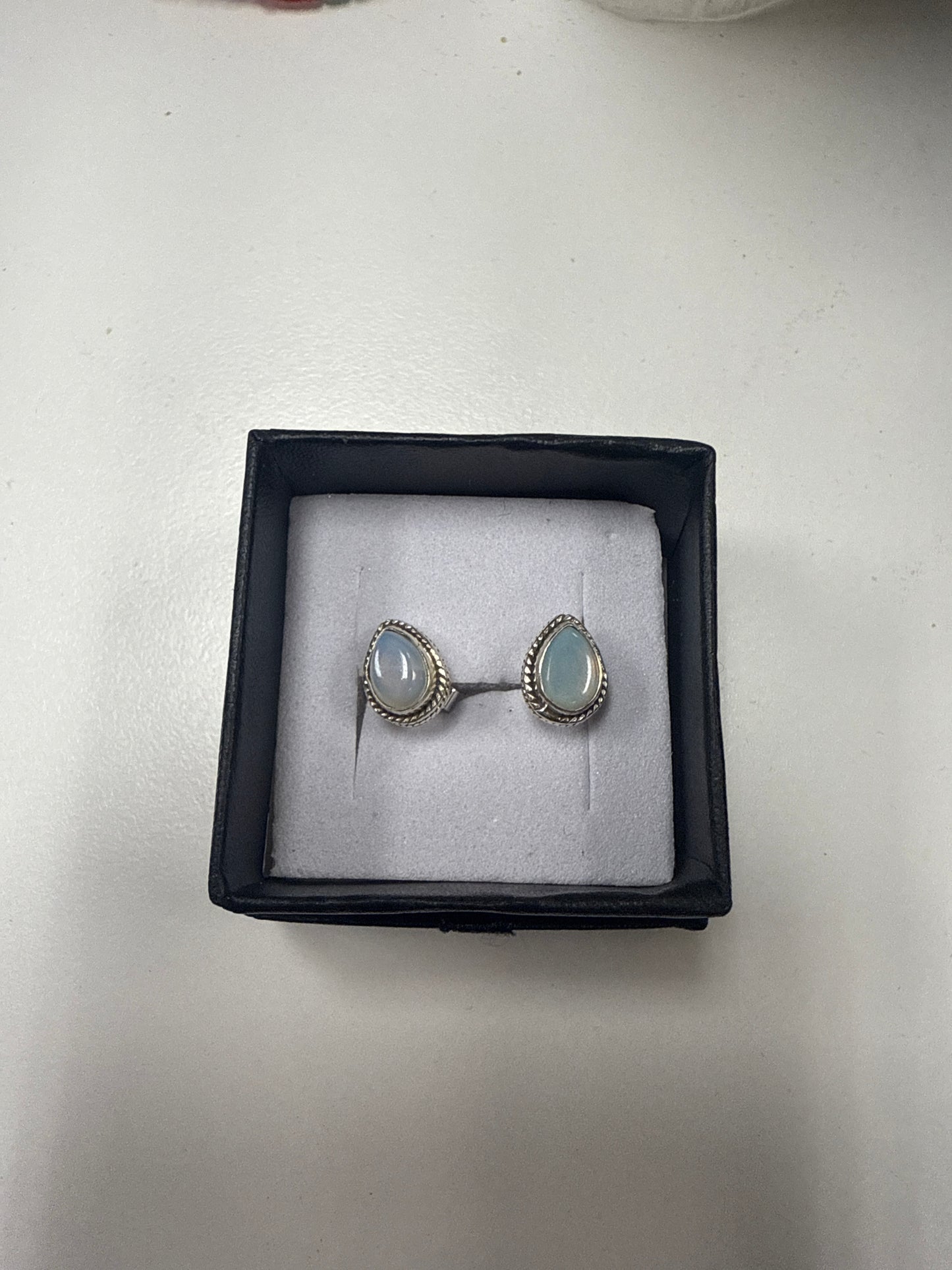 Aretes plata 925 cuarzo Ópalo