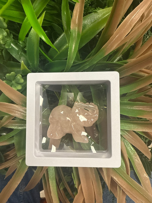 Caja de elefante cuarzo Rosa