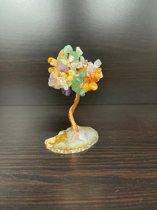 Árbol cuarzo mixto con ágata