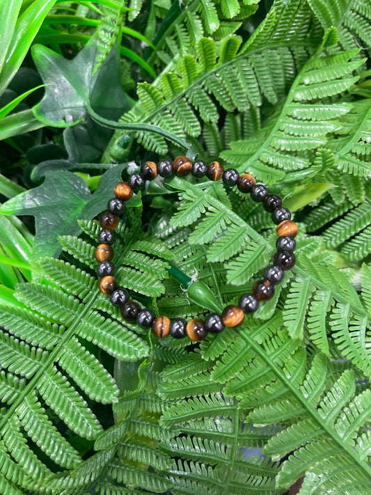 Pulsera con imán y Cuarzo Ojo de Tigre