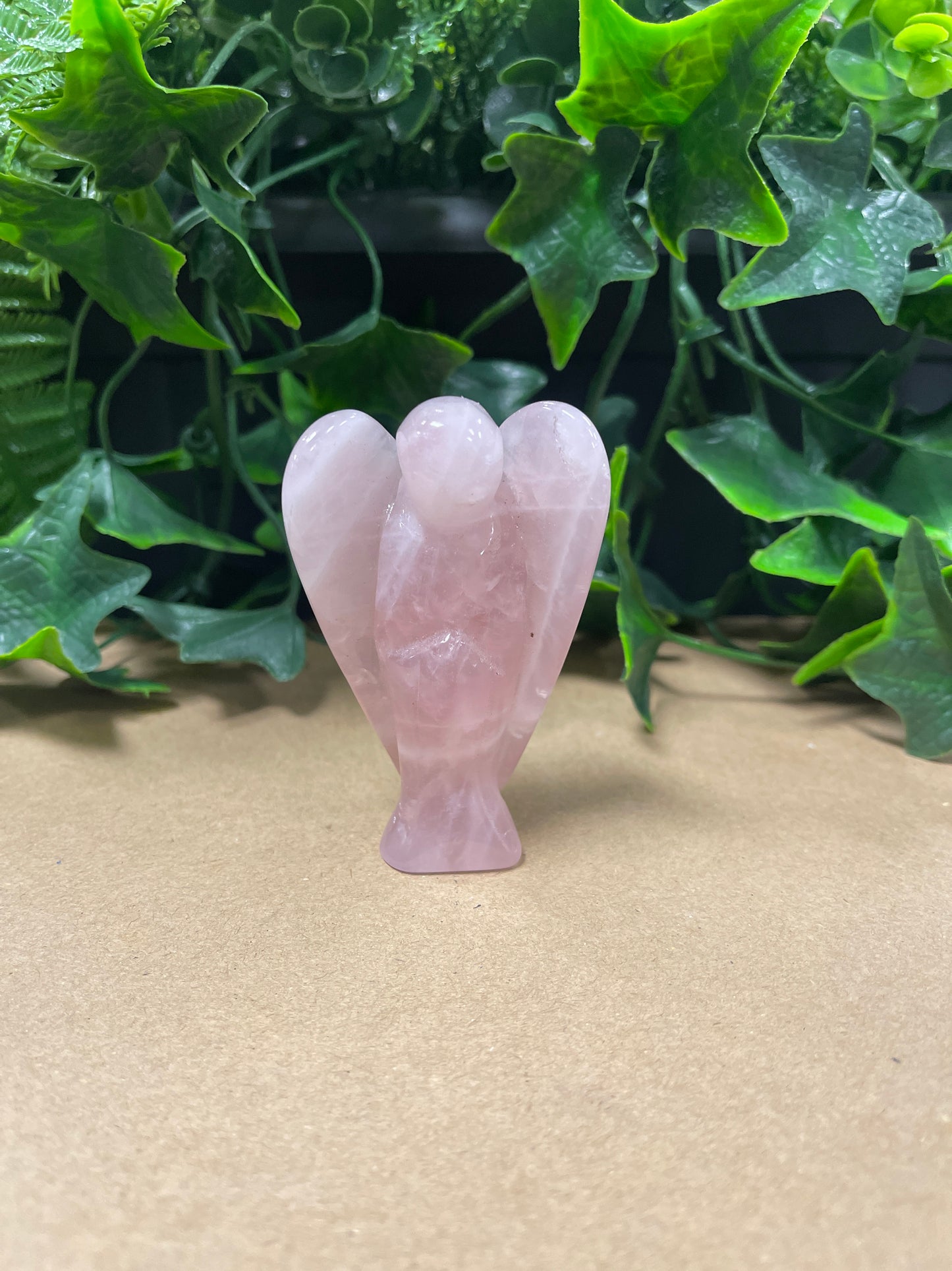 Ángel de Cuarzo Rosa XL