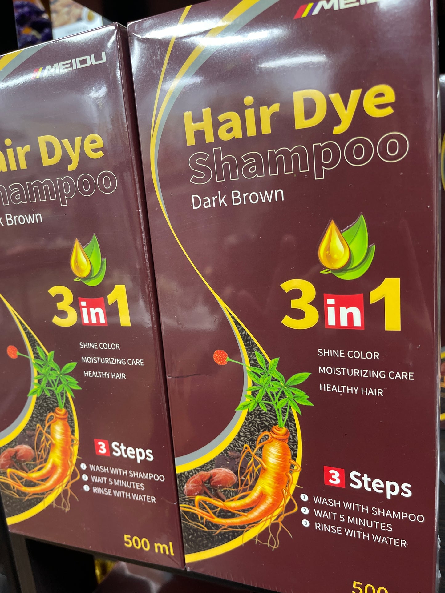 Shampoo 3 en 1 color Café Obscuro
