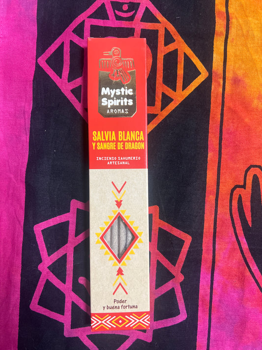 Incienso Mystic Salvia Blanca y Sangre de Dragón
