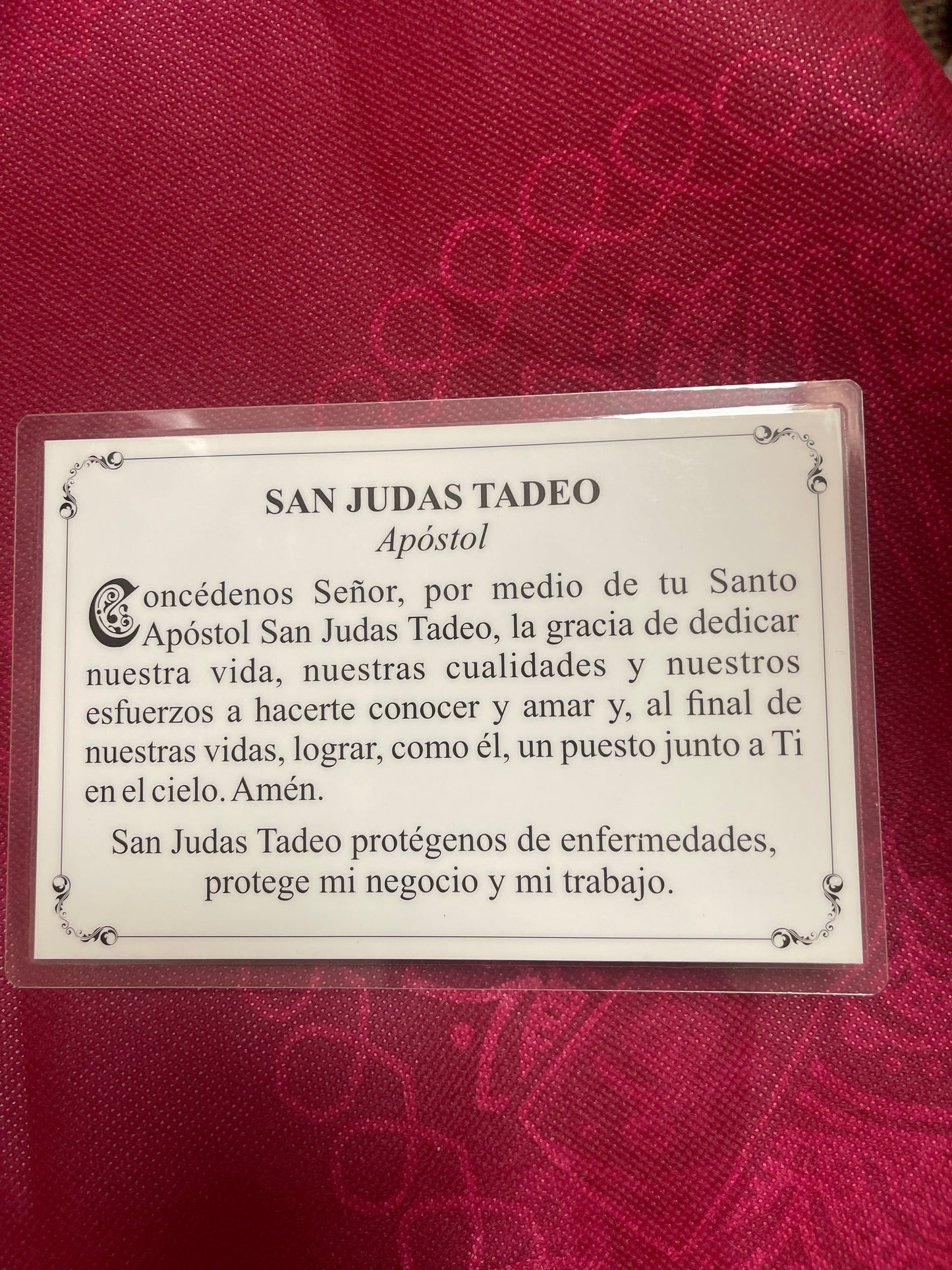 Cédula San Judas Tadeo