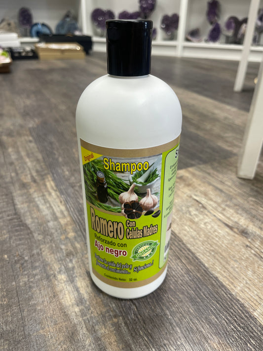 Shampoo Romero reforzado con ajo negro