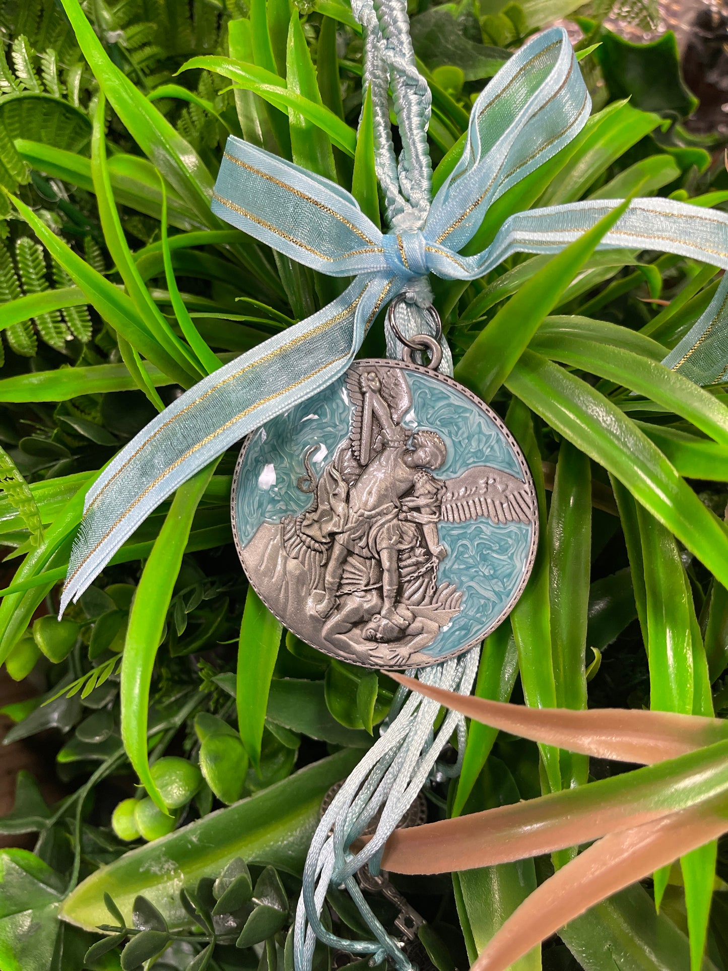 Bendiciones Arcángel San Miguel color Azul