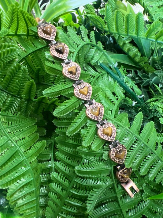 Pulsera de Imán con cuarzo Ojo de Tigere