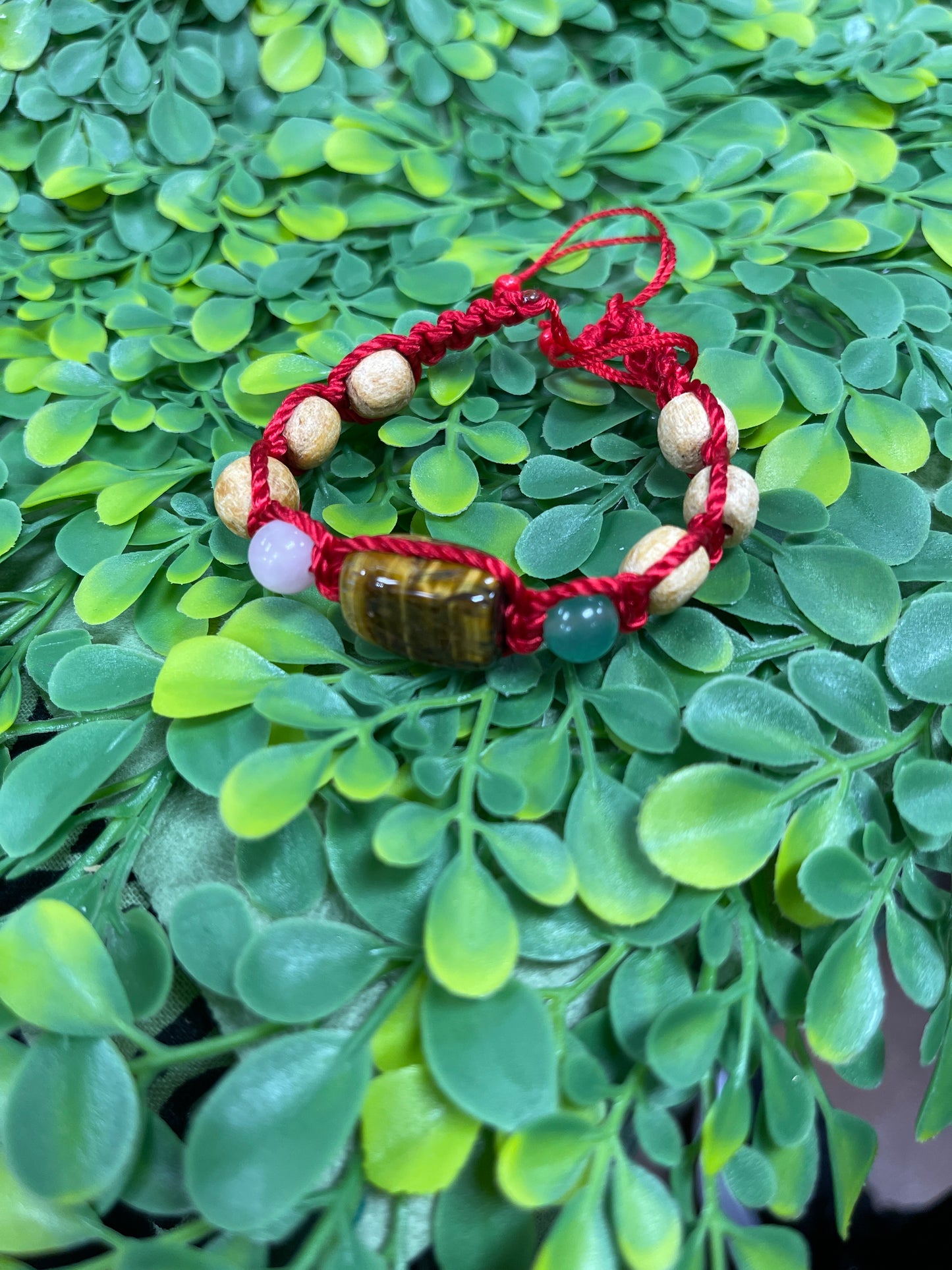 Pulsera Palo Santo y cuarzo Ojo de Tigere