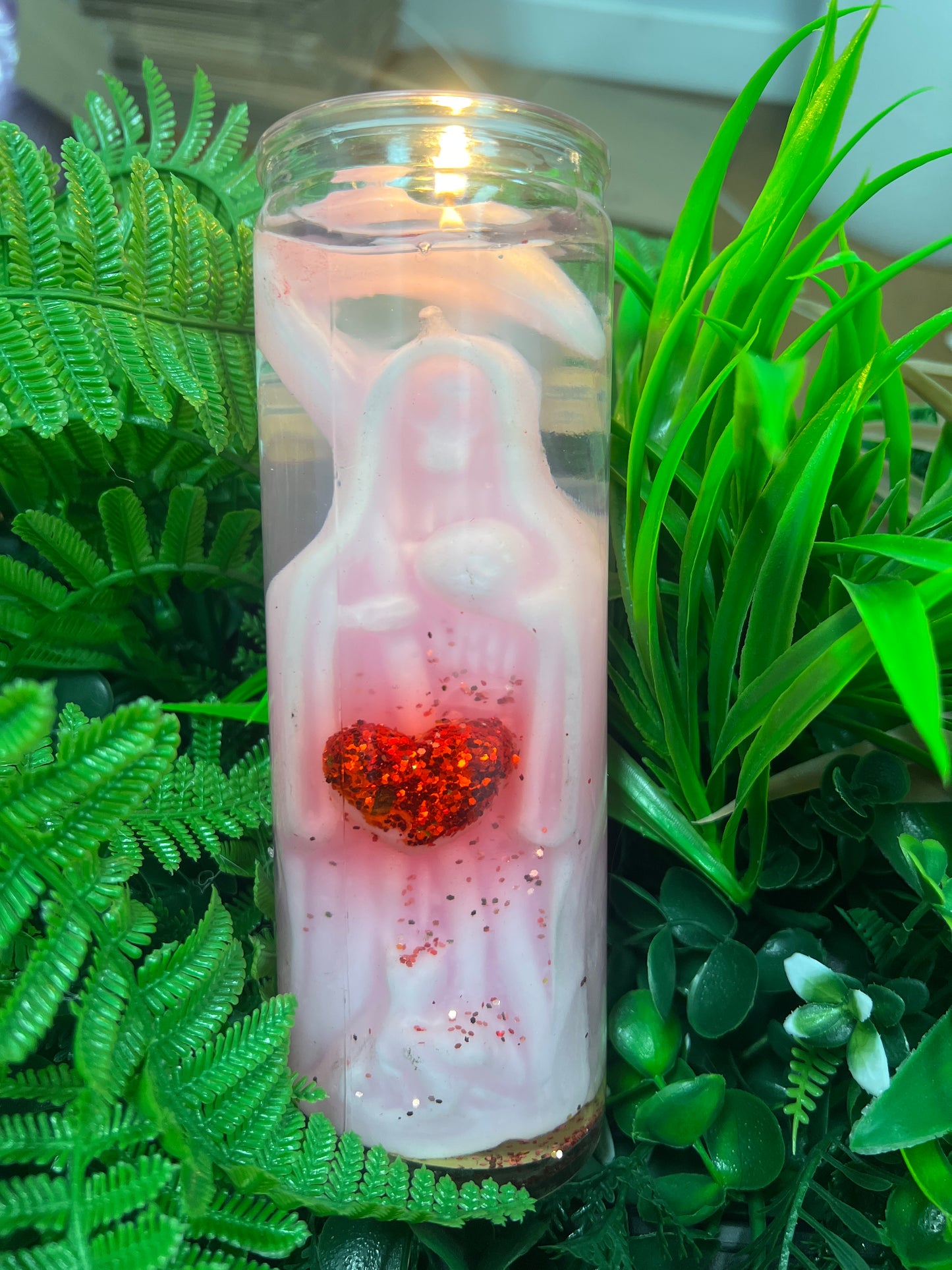 Veladora Santa Muerte Amarre de amor con luz