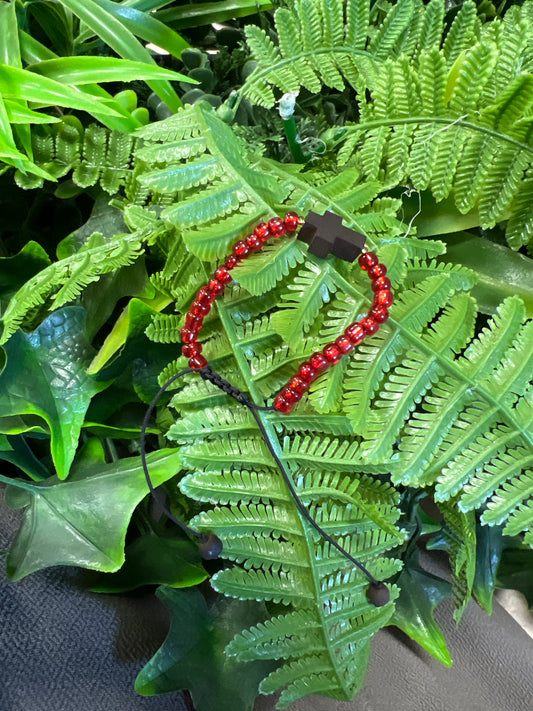 Pulsera Azabache de cruz Juvenil
