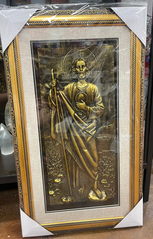 Cuadro de San Judas XL color Oro