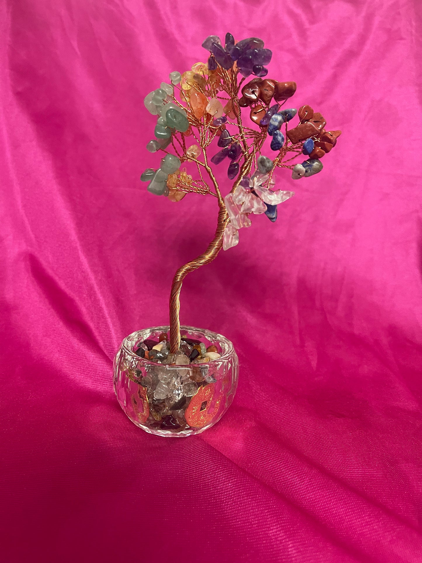 Árbol mixto con cristal