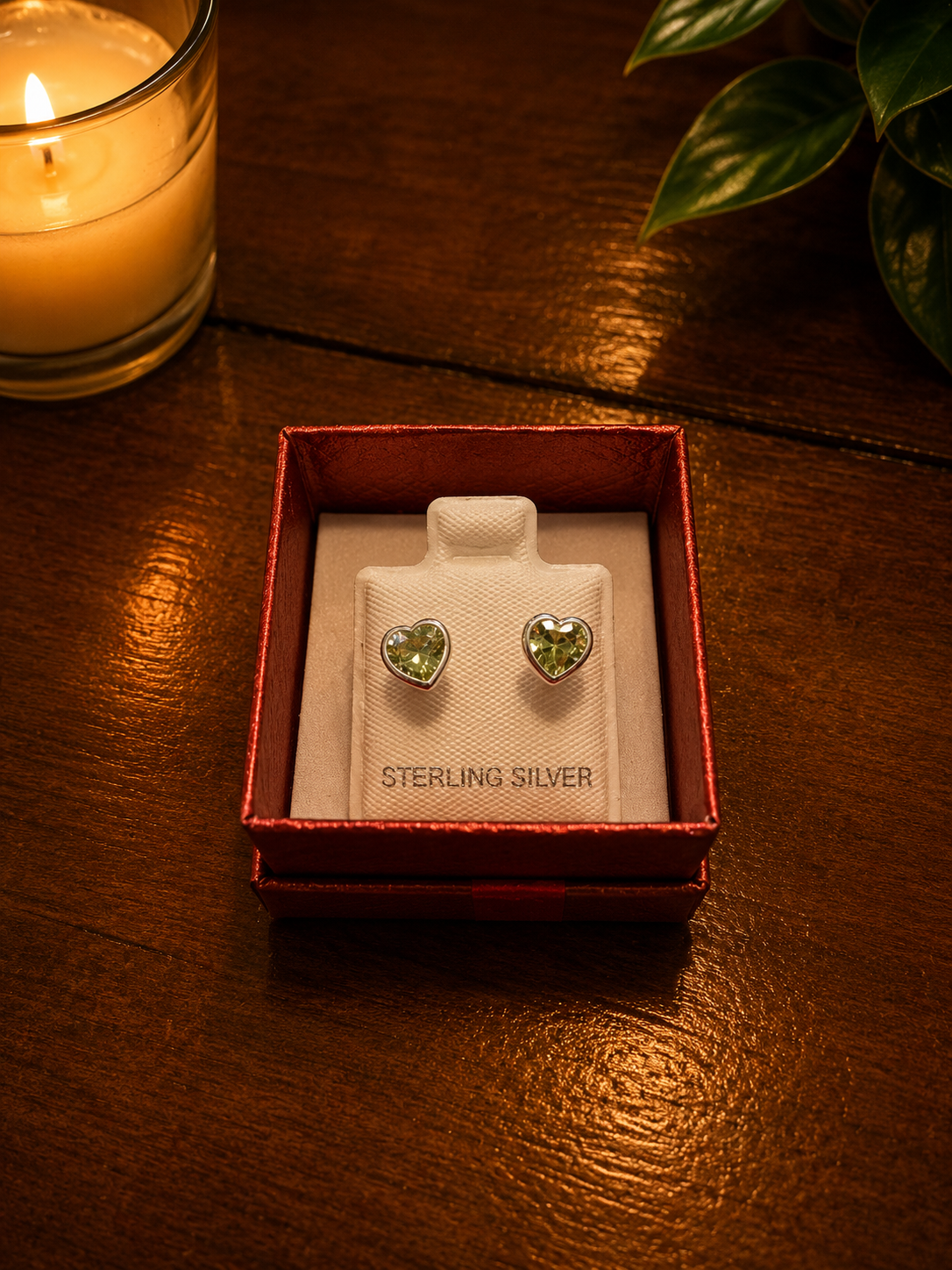 Aretes plata 925 Corazon Citrino