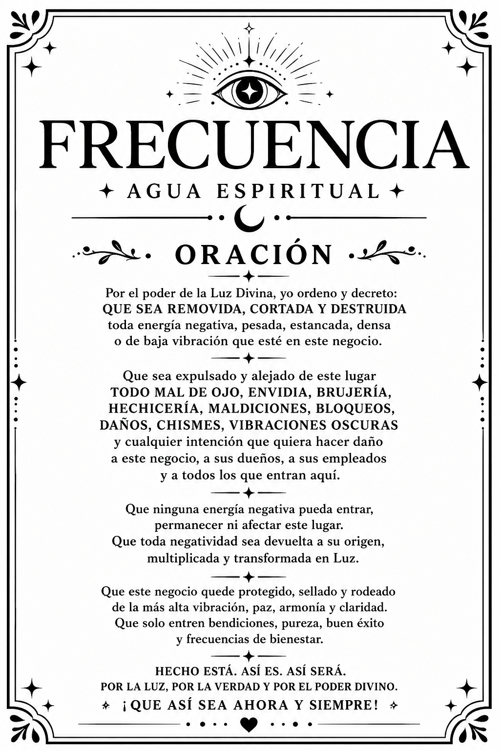 Agua Espiritual Frecuencia