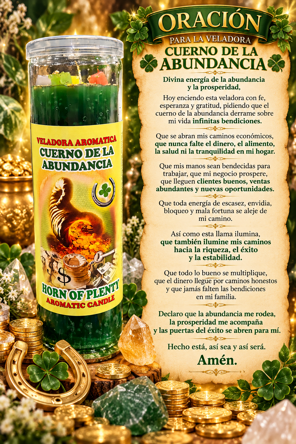 Veladora Cuerno de la Abundancia
