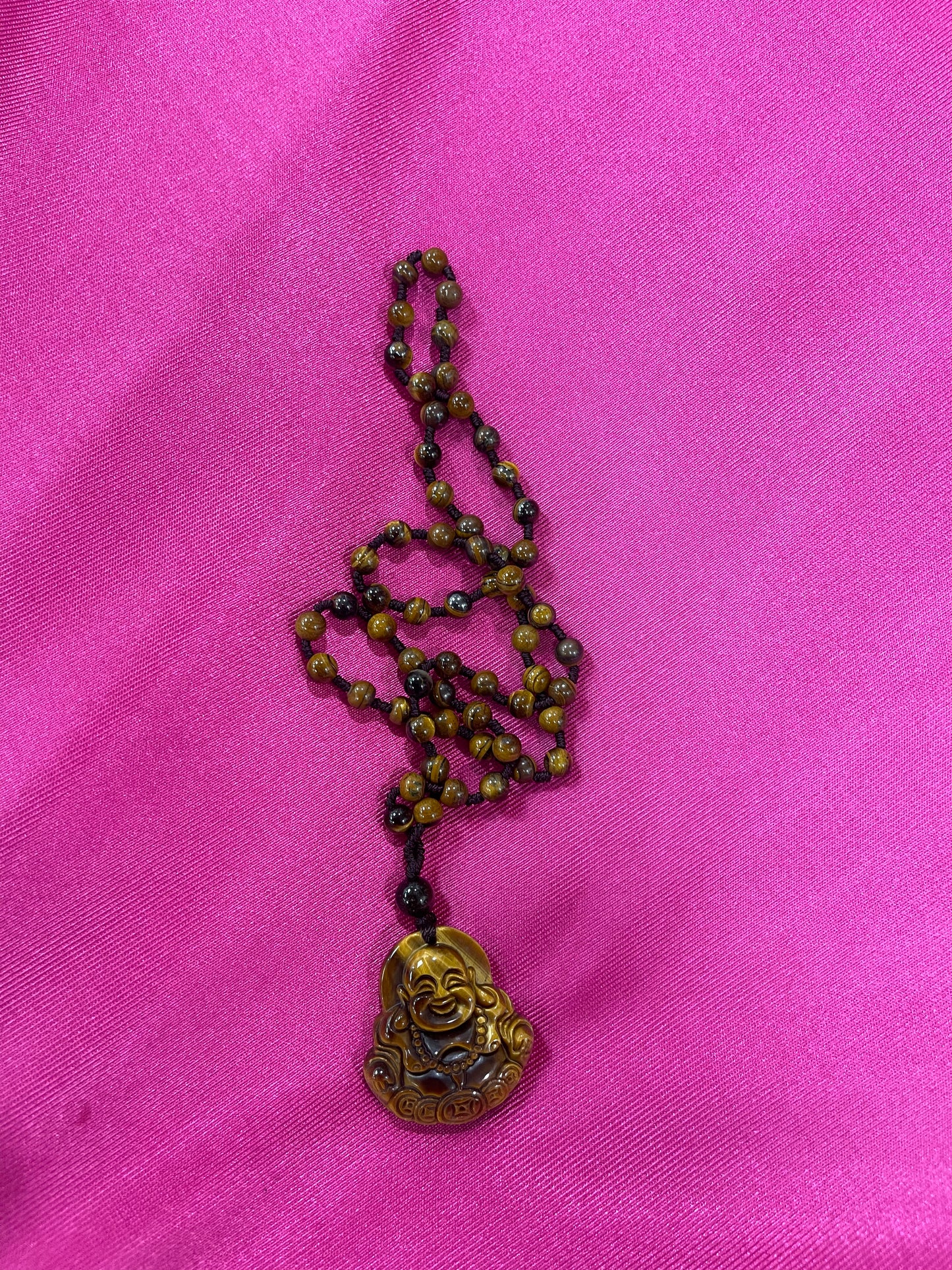 Collar de cuarzo ojo de Tigere Buda