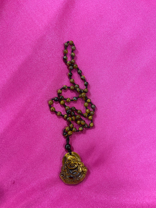 Collar de cuarzo ojo de Tigere Buda